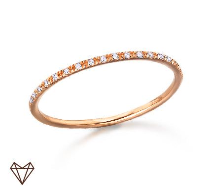 Damenring aus Rosegold und Diamanten LeCarré (GA003OR.17)