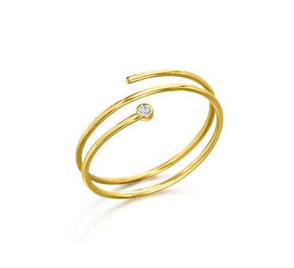 Spiralring aus Gold mit Diamanten LeCarré (GA117OA.17)