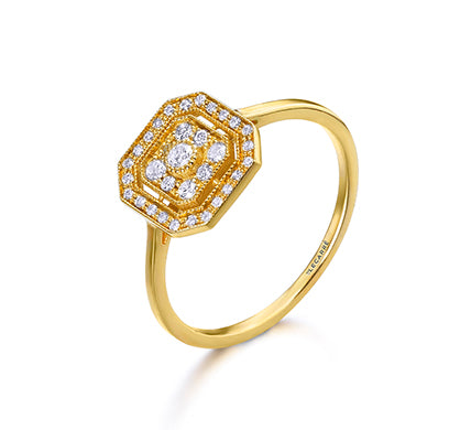 Octo-Ring in Gold und Diamanten LeCarré (GA147OA.19)