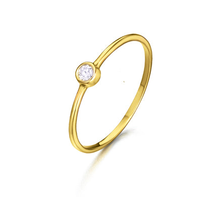 Solitär-Diamantring aus Gold LeCarré (GA014OA.15)