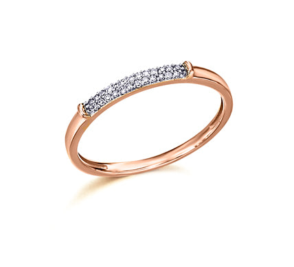 Pavé-Ring aus Roségold mit Diamanten LeCarré (GA082OR.19)