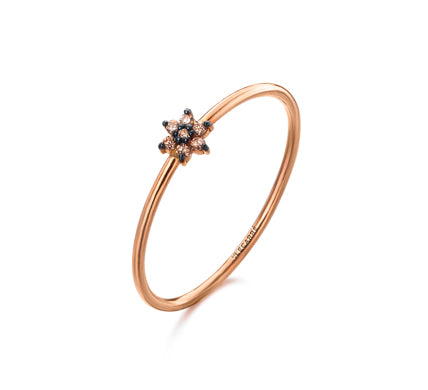 Mini-Rosetten-Ring aus Roségold mit Diamanten LeCarré (GA102ORBR.17)