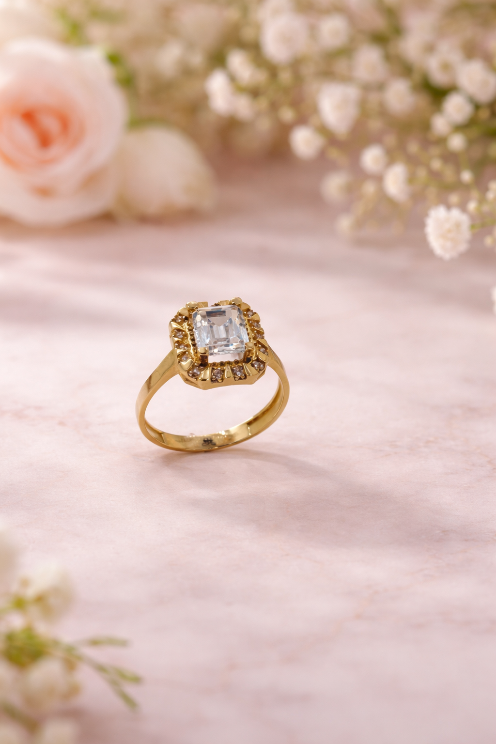 Eleganter Damenring aus 585 Gold (14 Karat)