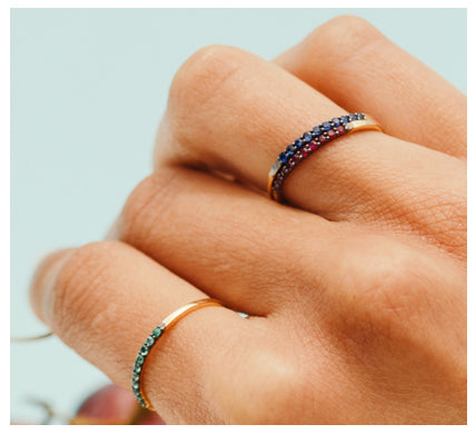 Ring in Gold & Saphiren LeCarré (GA007ZA.17)