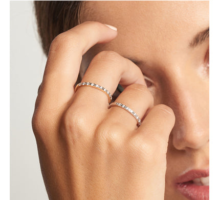 Weißgoldring mit Diamanten LeCarré (GA076OB.19)