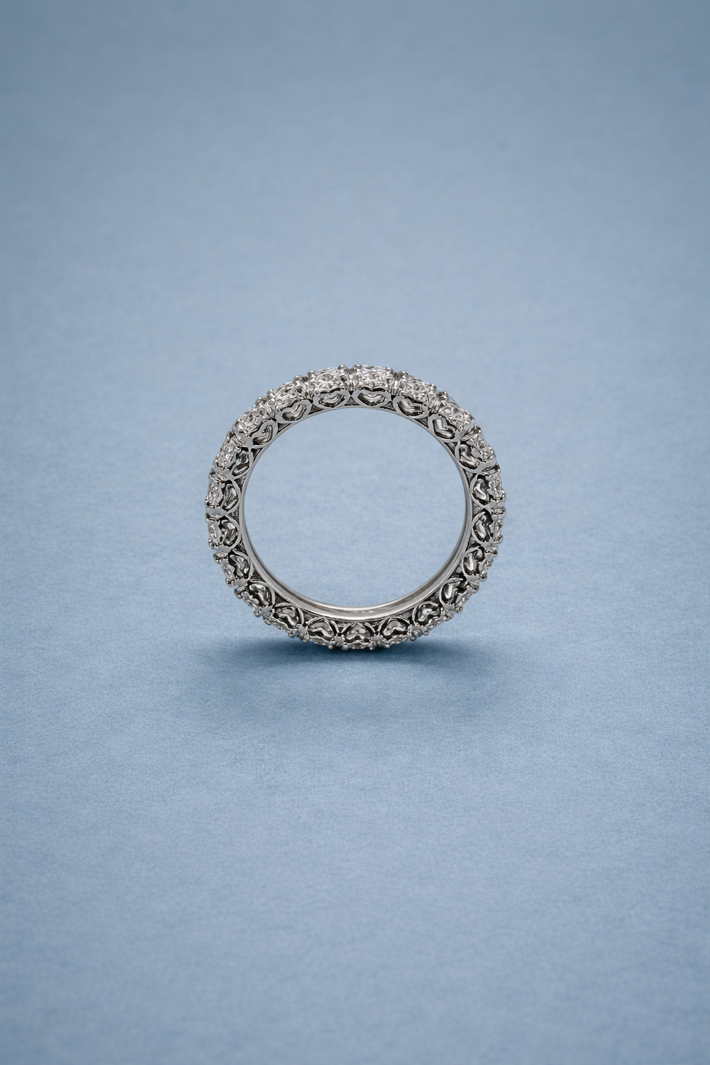 Eleganter Memoire Ring aus 14 Karat Weißgold (585)