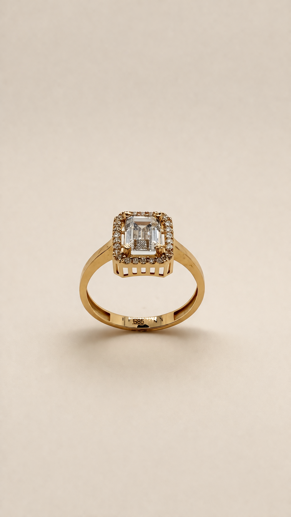 Eleganter Damenring aus 585 Gold (14 Karat)