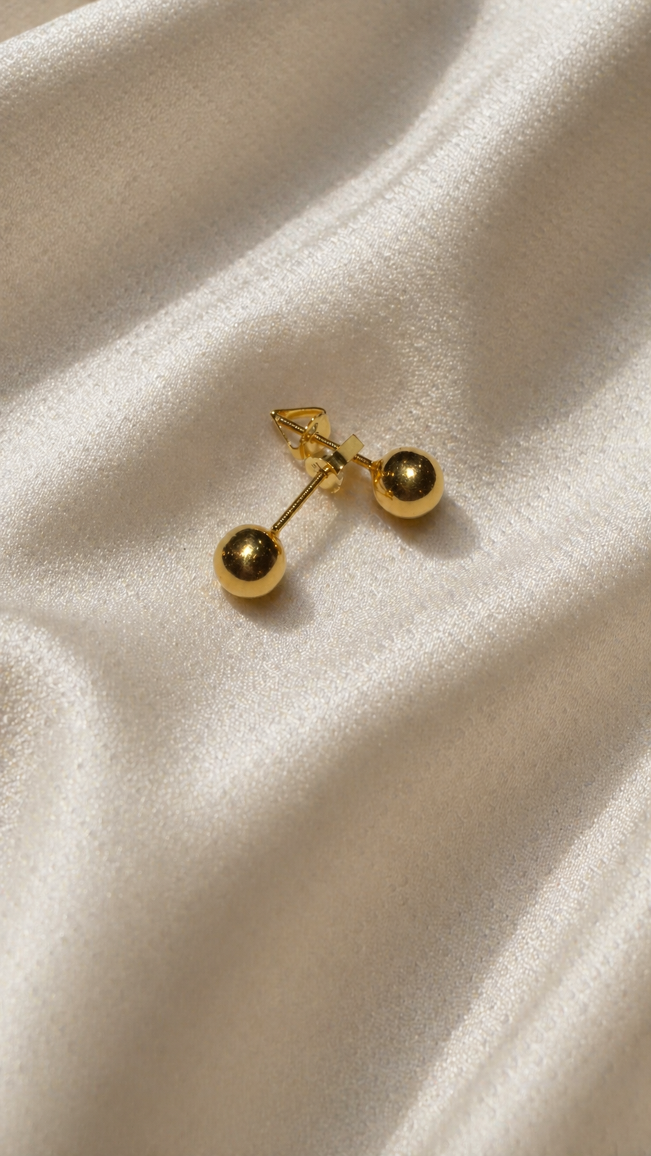 14 Karat Gold Kugel Ohrstecker – Minimalistisches Design