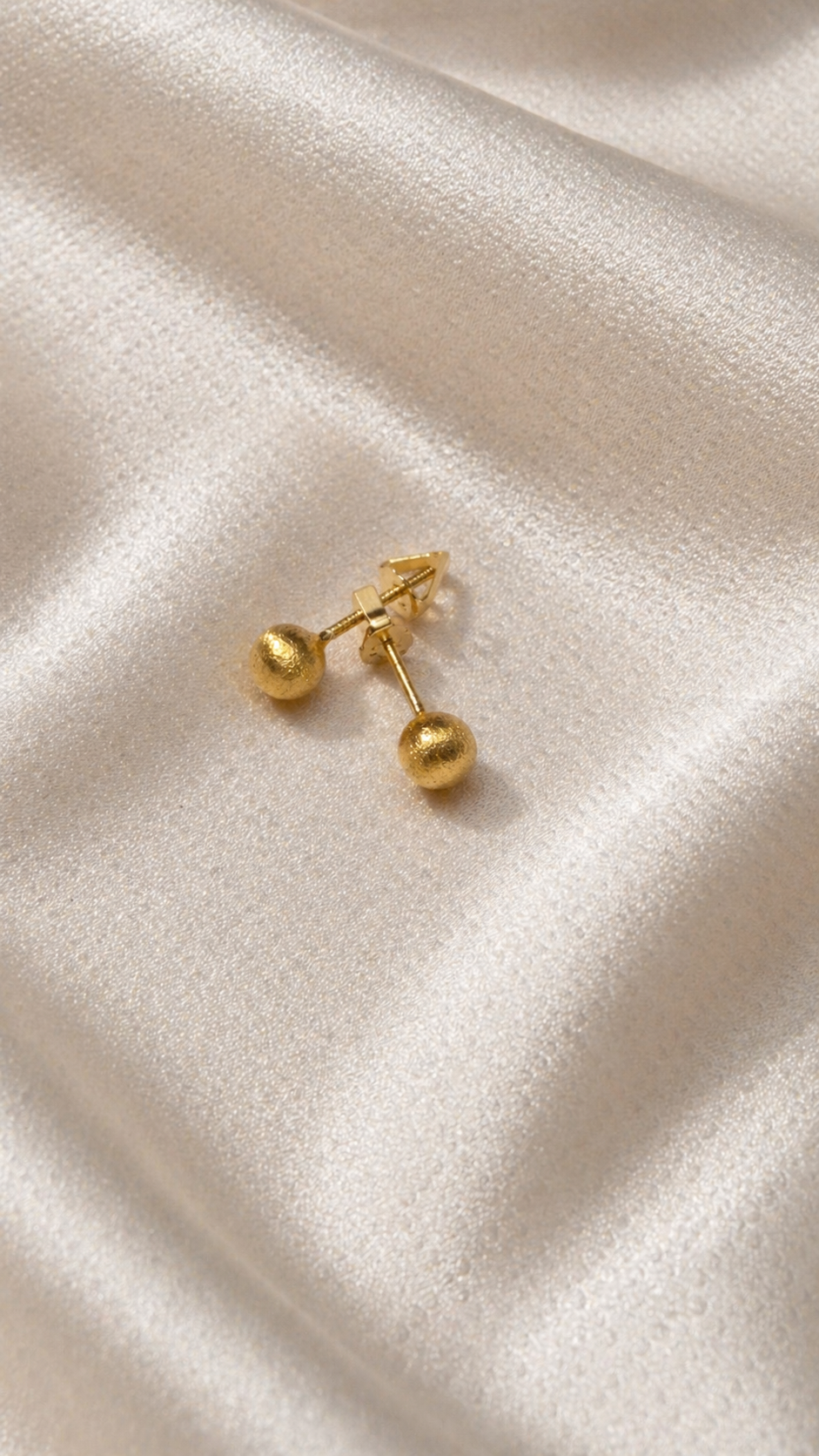 14 Karat Gold Kugel Ohrstecker – Minimalistisches Design