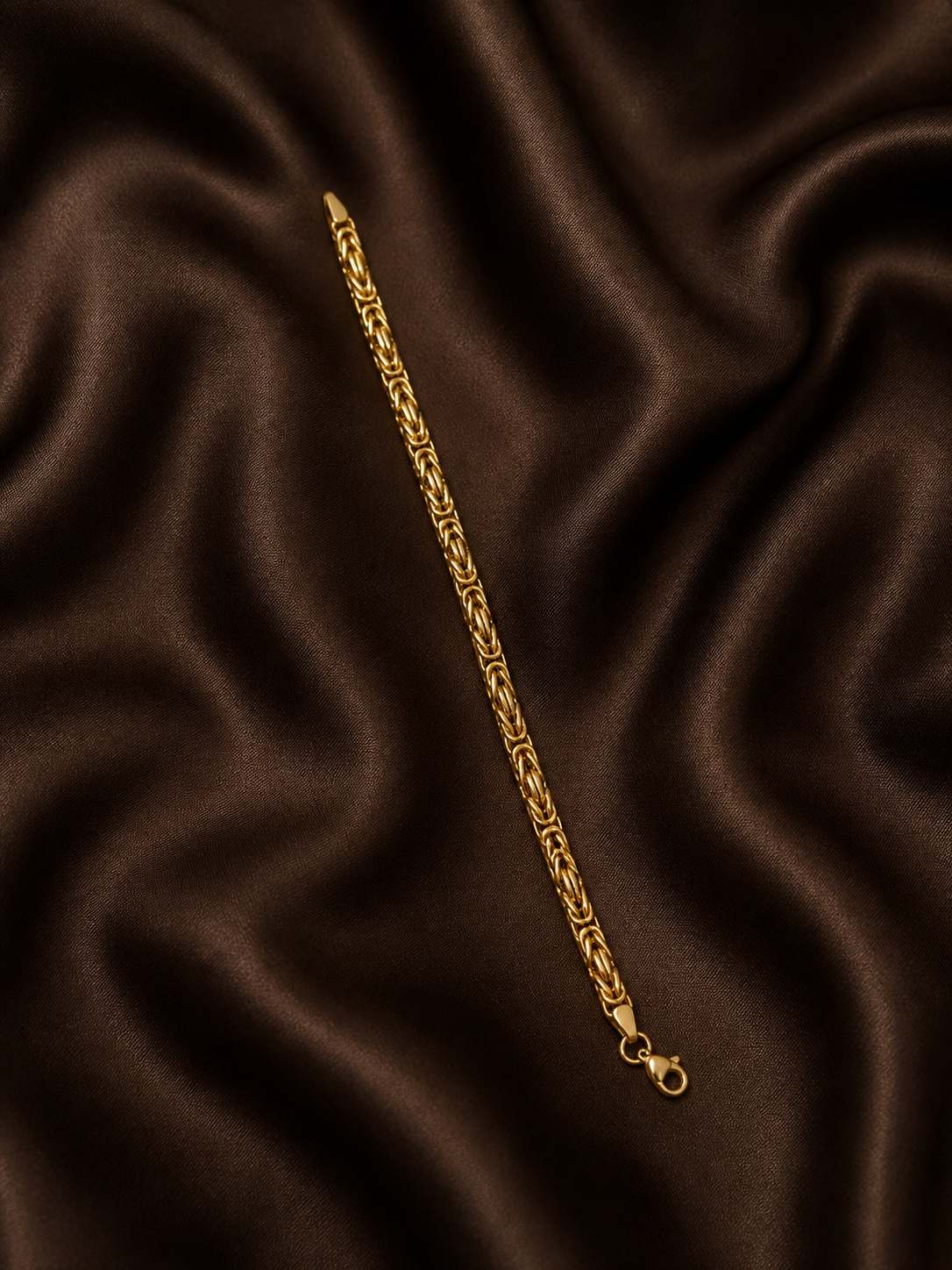 Königsarmband Herren 14K Gold (585) – 18 cm – Massiv & Elegant