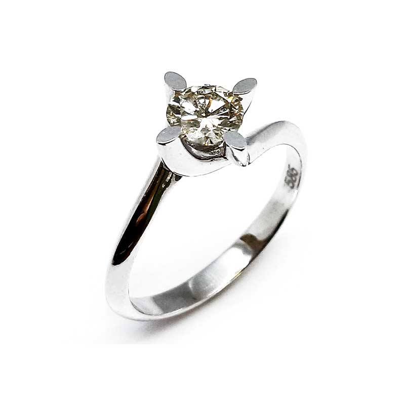 Damenring, Antragsring, Weißgold 585, mit 0,53 ct Diamanten (DR011)