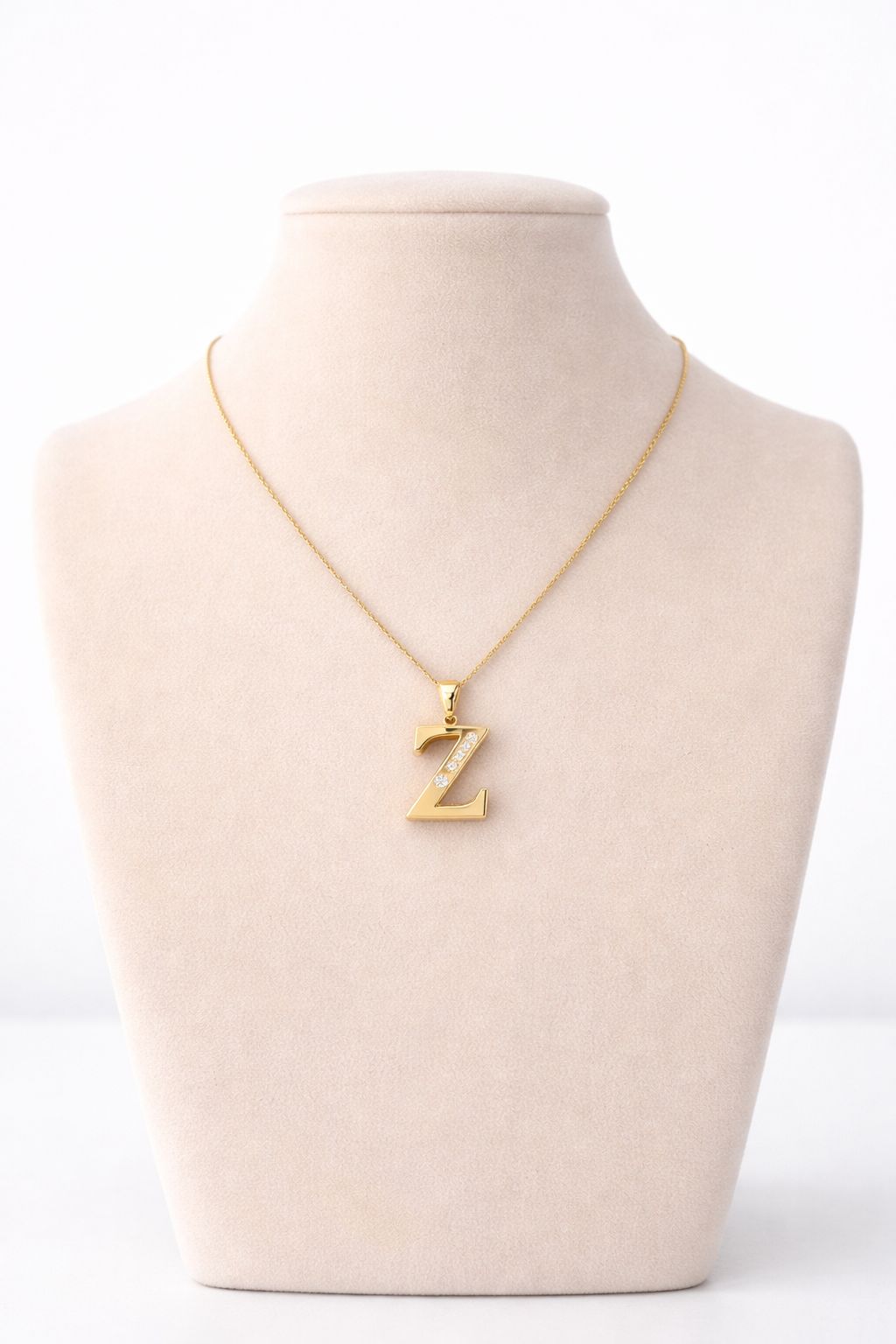 Z Buchstaben Halskette aus 14 Karat Gold (585) – Elegant & Zeitlos