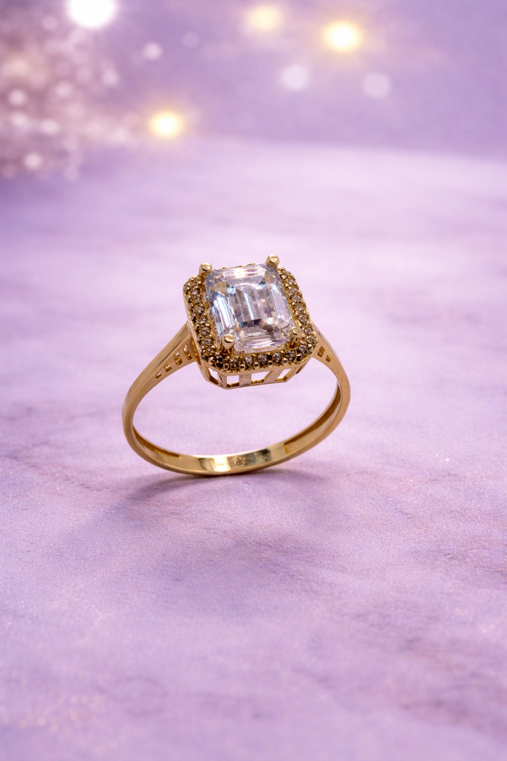 Eleganter Damenring aus 585 Gold (14 Karat)