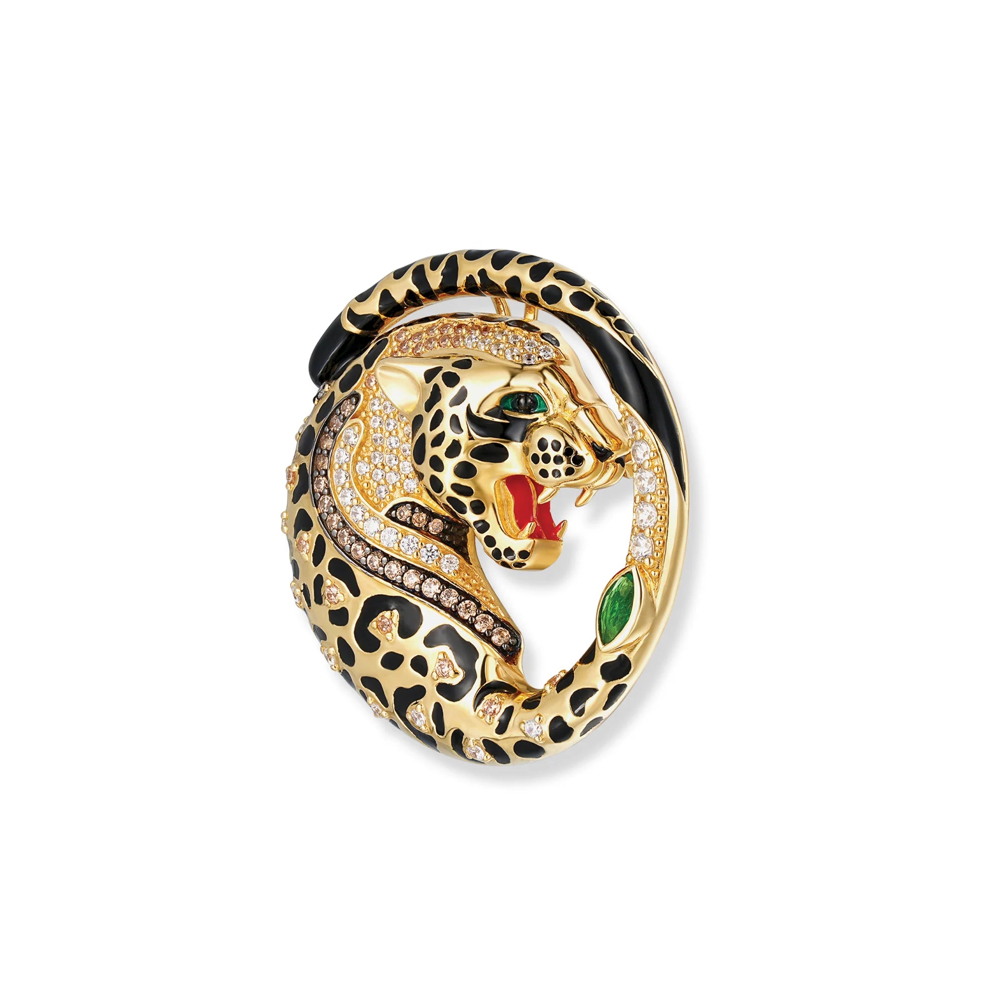 KIANI LEOPARDEN ANHÄNGER / BROSCHE
